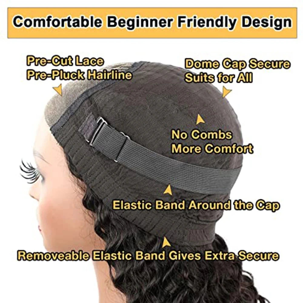 Double Drawn 13x6 HD Lace Frontal Wig Bone Straight Lace Front Wig Ombre Brown Colored Glueless Human Hair Wigs Ready To Go