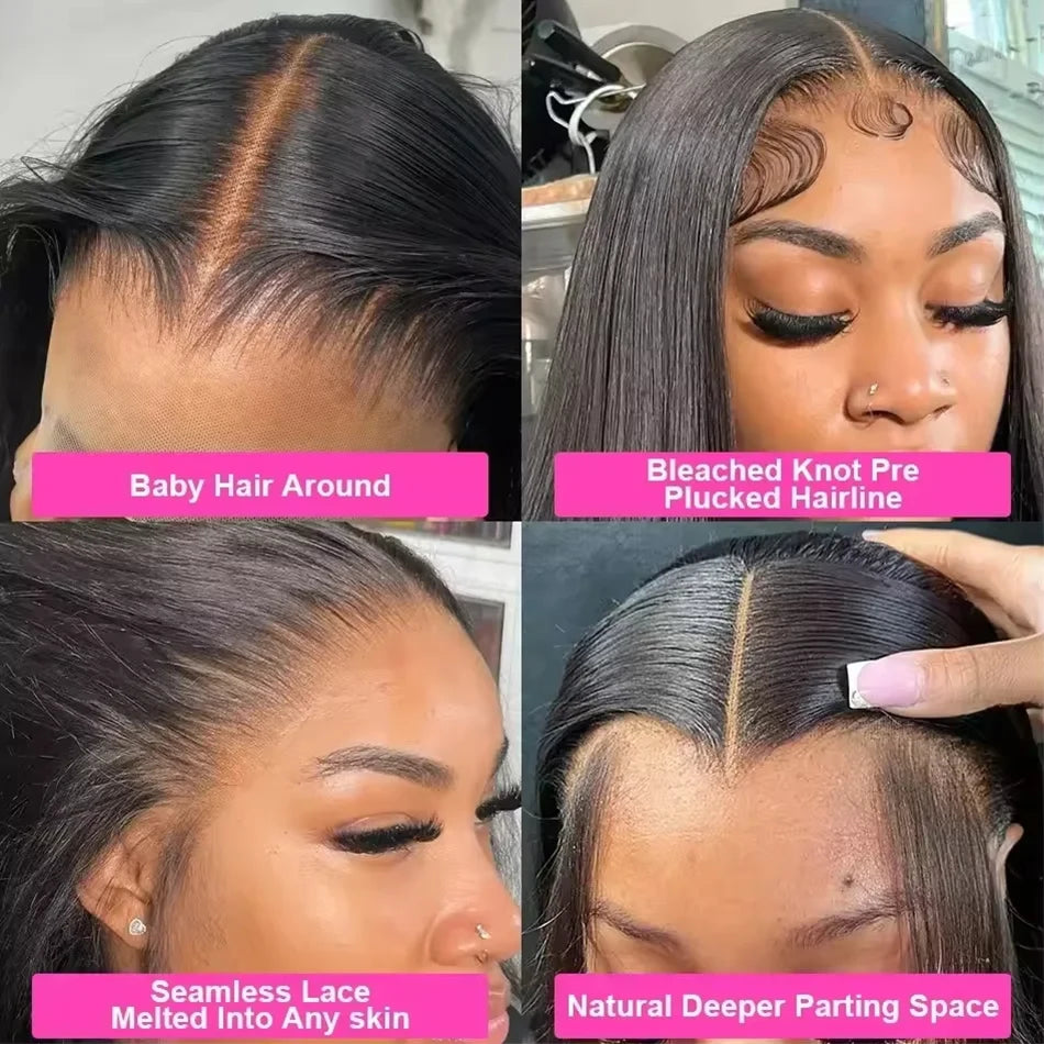 Glueless Wig Bone Straight HD Lace Front Wig
