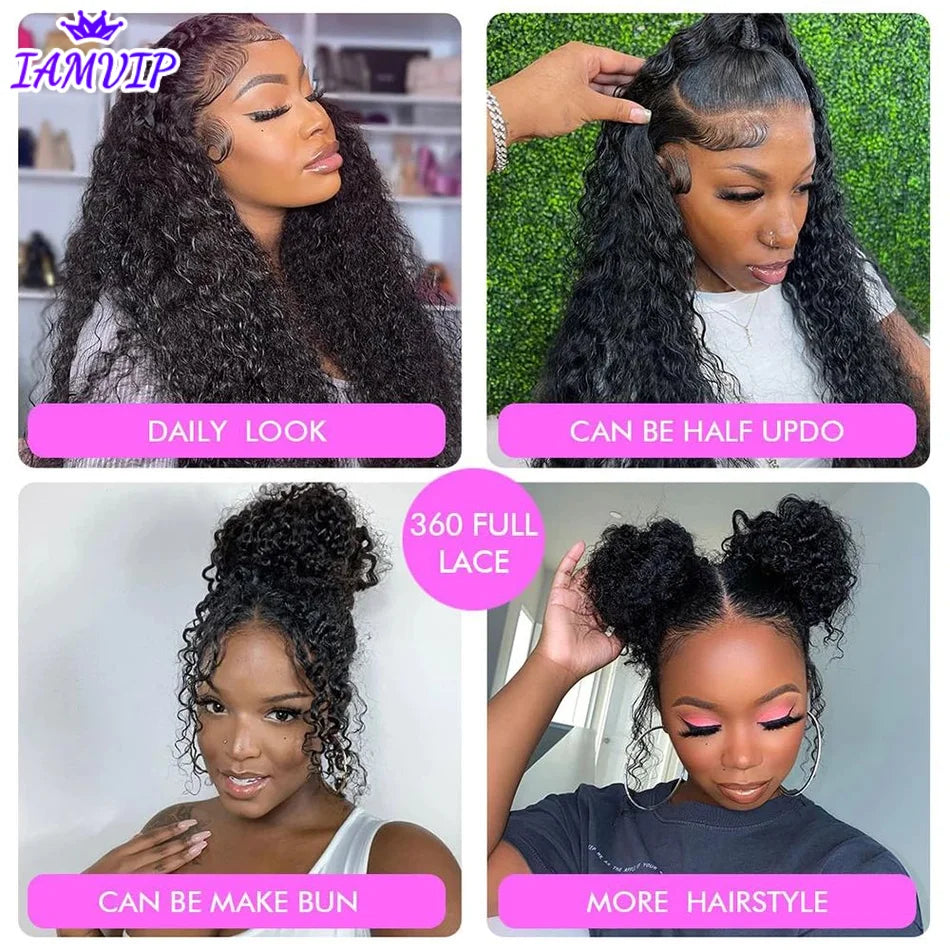 360 Full Lace Frontal Kinky Curly Wig