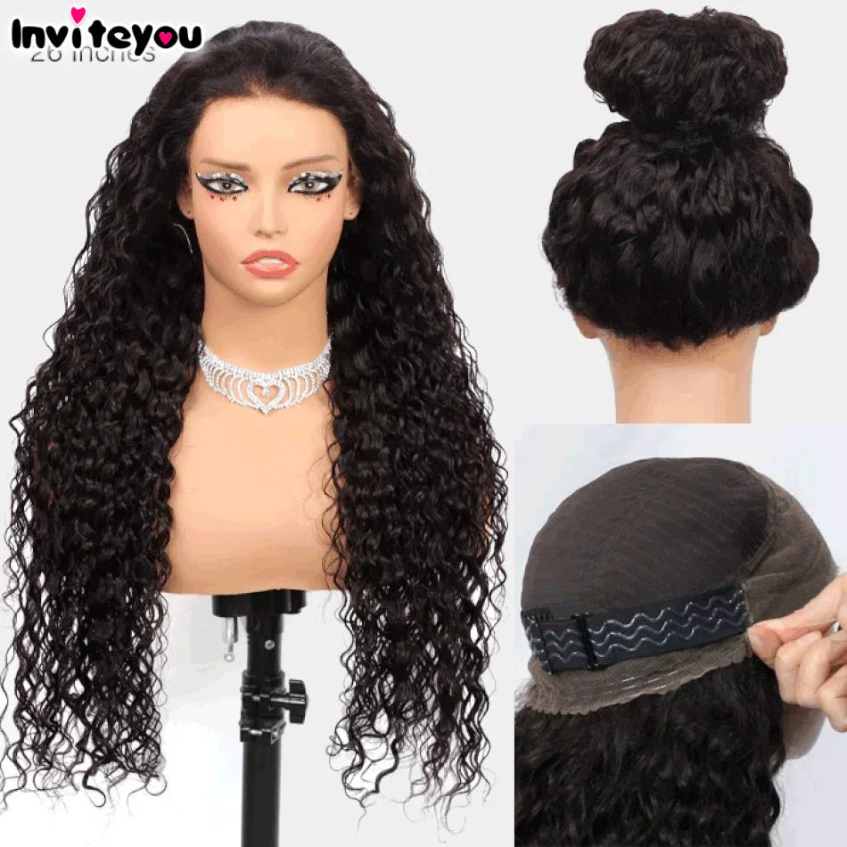 Glueless Full Lace Frontal Kinky Curly Wig