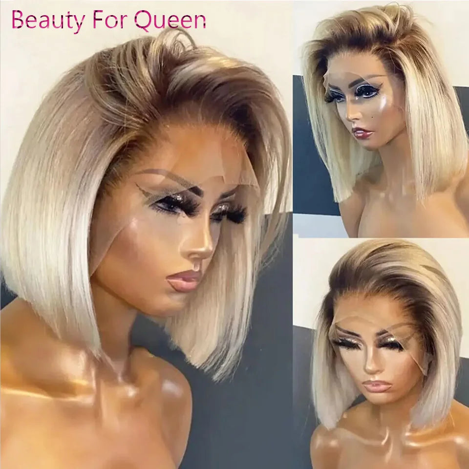 Ombre Blonde Short Bob Wig
