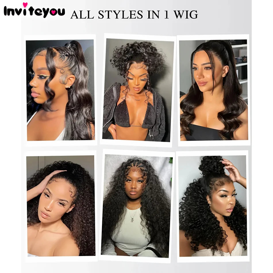 Glueless Full Lace Frontal Kinky Curly Wig