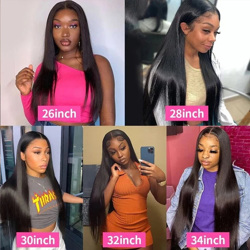 Glueless Wig Bone Straight HD Lace Front Wig