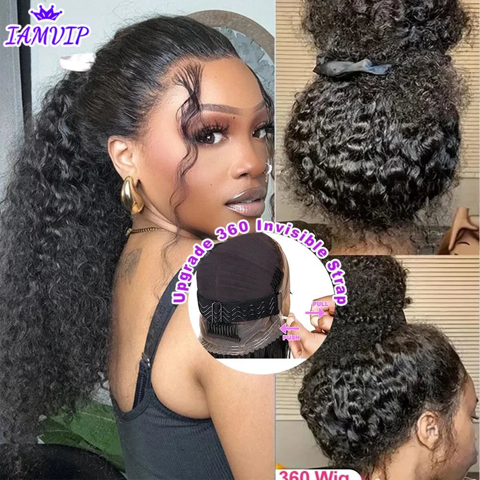 360 Full Lace Frontal Kinky Curly Wig