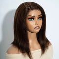 Kinky Straight Bob Side Part Human Hair